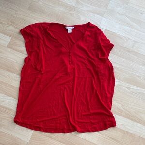 Liz Claiborne Vibrant Red Blouse